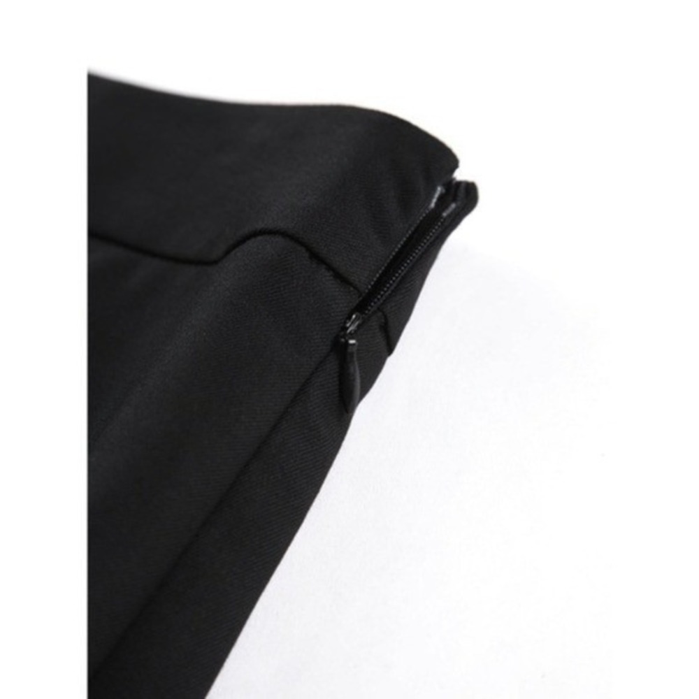 Commense Pleated Midi Skirt Black White Color Block Layered Skirt size XS - Picture 15 of 15